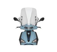 Puig 22768W T.X. in high-resistance PMMA with aerodynamic design for urban scooter protection, Clear