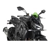 Puig 22776V Naked New Generation Sport sporty and aerodynamic in 3 mm acrylic with raised design improving protection while maintaining wide visibility, Green