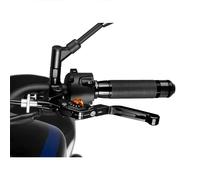 PUIG 24NNT 3.0 clutch lever, Black extendable, Black folding with selector, Orange