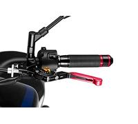 PUIG 24RNO 3.0 clutch lever. Black extendable red folding with selector Gold