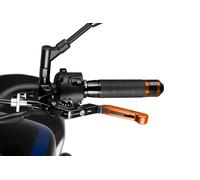 PUIG 24TNN 3.0 clutch lever, Extendable, Black Orange folding with selector, Black
