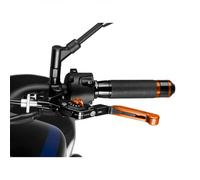 Puig 24TNT Levers adapter machined from anodized Ergal 7075 aluminum for lever system with precise fit and high mechanical strength, Orange