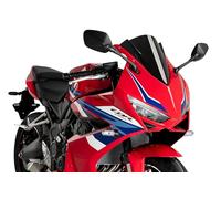 Puig 3568N Z-Racing Screen with aerodynamic design and rounded profile for maximum protection, Black