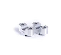 Puig 3671P Handlebar risers machined from anodized aluminum with Hi-Tech design to improve ergonomics and riding control, Silver