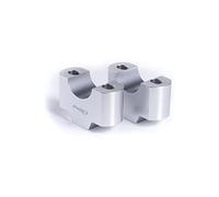 Puig 3672P Handlebar risers machined from anodized aluminum with Hi-Tech design to improve ergonomics and riding control, Silver