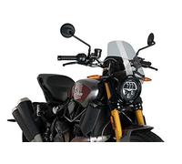 Puig 3834H Naked New Generation Sport sporty and aerodynamic in 3 mm acrylic with raised design that improves protection and maintains wide visibility, Smoke