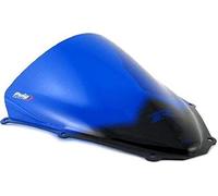 Puig 4055A Z-Racing aerodynamic and sporty windscreen made of 3 mm acrylic with double height and side channels that improve protection and stability, Blue