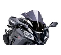 Puig 4055W Z-Racing aerodynamic and sporty windscreen made of 3 mm acrylic with double height and side channels that improve protection and stability, Clear