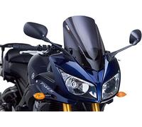 Puig 4061F Racing and aerodynamic screen in 3 mm acrylic with double height that improves helmet protection and high-speed stability, Dark Smoke