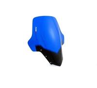 Puig 4101A Touring Windscreen Blue color, high-protection windshield with aerodynamic design in resistant acrylic, easy installation and elegant finish that improves comfort, style and stability