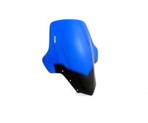 Puig 4101A Touring Windscreen Blue color, high-protection windshield with aerodynamic design in resistant acrylic, easy installation and elegant finish that improves comfort, style and stability