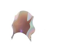 Puig 4234Y Short fairings for round headlights, compact aerodynamic screen for round headlight made of 3 mm polycarbonate with rounded profile and high impact resistance, Titanium