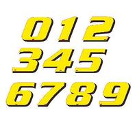 Puig 4254 G Adhesive Number 1, 115 mm, Colour Yellow, Pack of 5