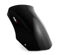 Puig 4376N High and aerodynamic Touring windscreen in 4 mm CN acrylic with rounded profile, flat upper area and deflectors that improve protection, Black