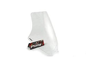Puig 4619W High and aerodynamic Touring windscreen in 4 mm CN acrylic with rounded profile, flat upper area and deflectors that improve protection, Clear