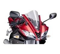 Puig 4637W Racing and aerodynamic screen in 3 mm acrylic with double height that improves helmet protection and high-speed stability, Clear