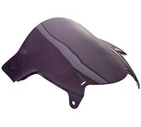 Puig 4665F Racing and aerodynamic screen in 3 mm acrylic with double height that improves helmet protection and high-speed stability, Dark Smoke