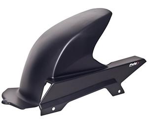 Puig 4710J Rear fender made of high-resistance ABS with integrated chain guard that improves protection and reduces splashes, Matte Black