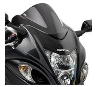 Puig 4826F Racing and aerodynamic screen in 3 mm acrylic with double height that improves helmet protection and high-speed stability, Dark Smoke