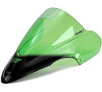 Puig 4826V Racing and aerodynamic screen in 3 mm acrylic with double height that improves helmet protection and high-speed stability, Green