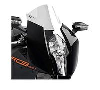 Puig 4944W Z-Racing aerodynamic and sporty windscreen made of 3 mm acrylic with double height and side channels that improve protection and stability, Clear