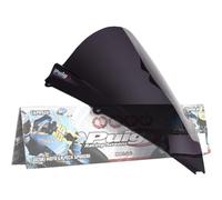 Puig 4945F Z-Racing aerodynamic and sporty windscreen made of 3 mm acrylic with double height and side channels that improve protection and stability, Dark smoked