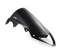 Puig 5205C Z-Racing aerodynamic and sporty windscreen made of 3 mm acrylic with double height and side channels that improve protection and stability, Carbon