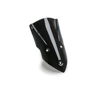 Puig 5250N Touring Plus extra tall aerodynamic windscreen in high-impact acrylic with rounded profile that maximizes protection and riding comfort, Black