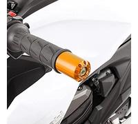 Puig 5622O Long handlebar end weights, CNC-machined from anodized aluminum with racing design and anti-vibration function for greater comfort, Gold