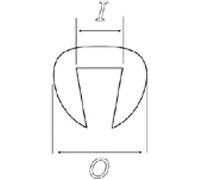 Puig 5843W Safety accessories to lock the motorcycle when parked, preventing movement on inclined surfaces with a resistant and durable design, Transparent