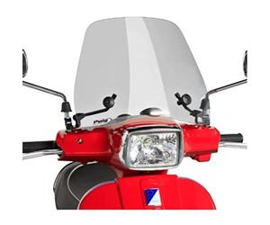 Puig 5844H Trafic and Urban Flyscreen aerodynamic urban polycarbonate screen, 3 mm thick, with rounded profile and wind protection for daily riding, Smoke