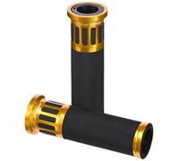 Puig 5879O Grips with anodized aluminum insert and non-slip rubber that improve grip, control and riding comfort, Gold