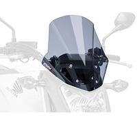 Puig 5991H High and aerodynamic Touring windscreen in 4 mm CN acrylic with rounded profile, flat upper area and deflectors that improve protection, Smoke