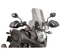 Puig 5992H High and aerodynamic Touring windscreen in 4 mm CN acrylic with rounded profile, flat upper area and deflectors that improve protection, Smoke