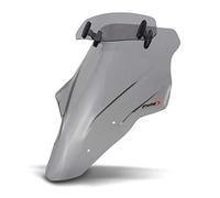 Puig 6004H Touring windscreen with visor, tall and aerodynamic, made of high-impact acrylic with an adjustable visor that improves protection and comfort while riding, Smoked