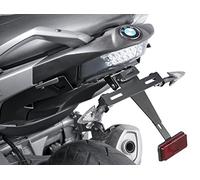 Puig 6061N License Plate Holder Brackets steel and polyamide license plate holder with adjustable tilt, secure mounting system and sporty design, Black