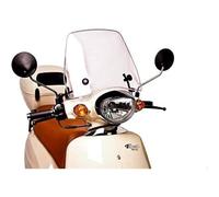 Puig 6076W Trafic and Urban Flyscreen aerodynamic urban polycarbonate screen, 3 mm thick, with rounded profile and wind protection for daily riding, Clear