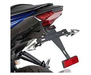 Puig 6096N Sporty License Plate Holder in Black