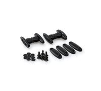 Puig 6271N Multi-adjustable visor with screws featuring screw and clip-on mounting system, made of 3 mm resistant material for aerodynamic adjustment, Black