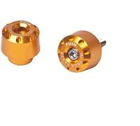 Puig 6278O Short Handlebar Bar Ends compact and lightweight machined aluminum design to customize the handlebar, Gold