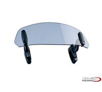 Puig - 6375W:Multi-regulable air deflector dome visor with clip, 315 x 100mm.
