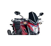 Puig 6437R Naked New Generation Sport sporty and aerodynamic in 3 mm acrylic with raised design that improves protection and maintains wide visibility, Red