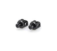 Puig 6449N Adapters By Pair Foot Pegs Rider For Kawasaki ER-6F, Suzuki GSX-R600, Black