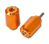 Puig 6628O Long handlebar end weights, CNC-machined from anodized aluminum with racing design and anti-vibration function for greater comfort, Gold
