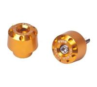 Puig 6642O Short Handlebar Bar Ends compact and lightweight machined aluminum design to customize the handlebar, Gold