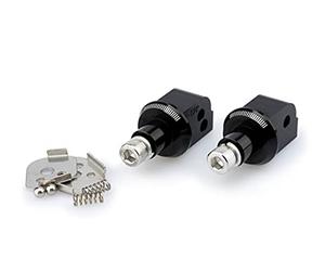 Puig 6645N Adapters By Pair Foot Pegs Passenger For Honda CB500F 13'-15', Black