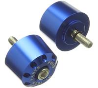Puig 6653A Short Handlebar Bar Ends compact and lightweight machined aluminum design to customize the handlebar, Blue