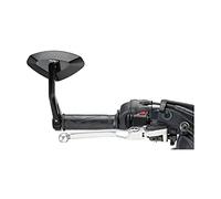 Puig 6994N Bar end mirrors made of machined aluminum with foldable design and integrated aerodynamic function, Black