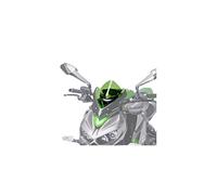 Puig 7011V Naked New Generation Sport sporty and aerodynamic in 3 mm acrylic with a raised design that improves protection and maintains wide visibility, Green