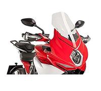 Puig 7017W High and aerodynamic Touring windscreen in 4 mm CN acrylic with rounded profile, flat upper area and deflectors that improve protection, Clear